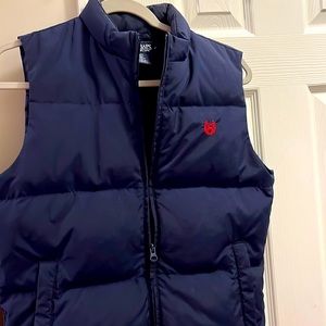Chaps navy blue puffer vest
